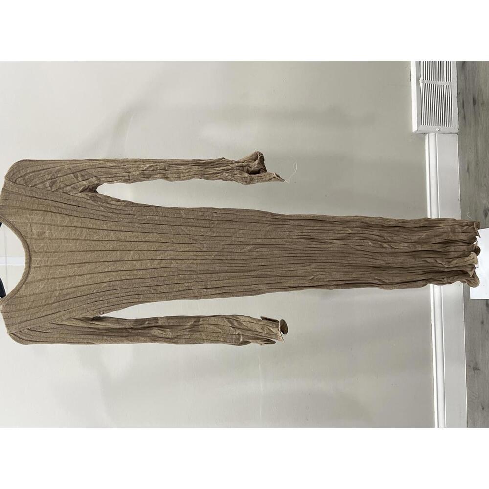 SNDYS Baha Long Sleeve Maxi Dress in Tan - Picture 3 of 8
